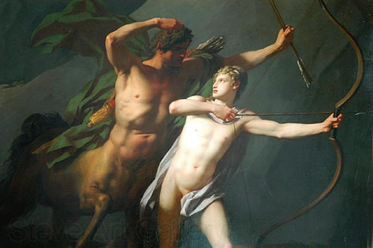 Baron Jean-Baptiste Regnault The Education of Achilles France oil painting art
